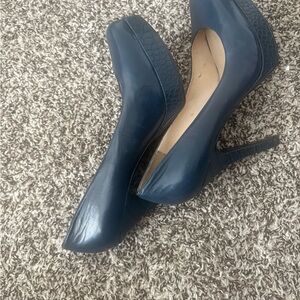 Nine West Navy Blue Women's Heels